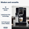 De'Longhi, ECAM382.70.B Dinamica Plus Fully Automatic Bean to Cup Coffee Machine, Black