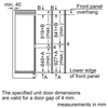 Bosch, KIN85NSE0G, Series 2 Built In Fridge Freezer Sliding Hinge, Multi