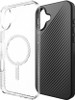 ZAGG, 702315011, Luxe Snap Graphene-Reinforced Case for iPhone 16 Plus (6.7-Inch), Clear