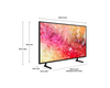 Samsung, UE65DU7100KXXU, 65” DU7100 4K Smart TV, Black