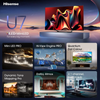 Hisense, 65U71Q, 65" U7Q Mini QLED 4K HDR 144Hz Smart AI TV, Black