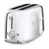 Smeg, TSF02SSUK, 4 Slice Long Slot Toaster, Stainless Steel