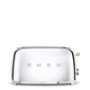 Smeg, TSF02SSUK, 4 Slice Long Slot Toaster, Stainless Steel