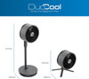 Dimplex, DXRCF001, DuoCool Smart 2-in-1 Cordless Fan, Black