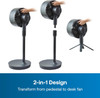 Dimplex, DXRCF001, DuoCool Smart 2-in-1 Cordless Fan, Black