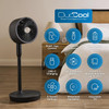 Dimplex, DXRCF001, DuoCool Smart 2-in-1 Cordless Fan, Black