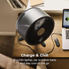 Dimplex, DXRCF001, DuoCool Smart 2-in-1 Cordless Fan, Black