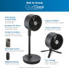Dimplex, DXRCF001, DuoCool Smart 2-in-1 Cordless Fan, Black