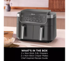 Ninja, DZ801UK, DualZone Air Fryer 7.6L 2-Drawer Capacity, Black