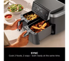 Ninja, DZ801UK, DualZone Air Fryer 7.6L 2-Drawer Capacity, Black