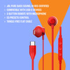 JBL, JBLT305CWHT, Tune 305 C Hi-Res Wired Earbuds with Microphone, White