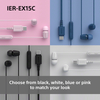 Sony, IEREX15CBCE7, USB-C Wired Earbuds, Black
