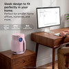 Shark, HP062UKPK, BreatheClear Compact Air Purifier NeverChange6 Filtration 20W, Blush