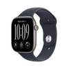 Apple, MJEH4MP/A, Watch Series 12 GPS 46mm Space Grey Aluminium Case with Navy Blue Sport Band - S/M 