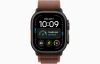 Apple, MJC24DH/A, Watch Ultra 4 GPS + Cellular 49mm Black Titanium Case with Burgundy Alpine Loop - L