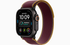Apple, MJC44DH/A, Watch Ultra 4 GPS + Cellular 49mm Black Titanium Case with Burgundy Trail Loop - M/L