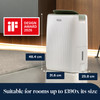 De'Longhi, DEP212, Tasciugo AriaDry Evo Dehumidifier 12 Litre, White