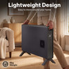 Dimplex, DXCV2003, HeatLite 2kW Smart Turbo Convector Heater Wi-Fi, Black