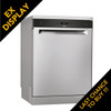Ex Display Whirlpool, WFC3C33PFXUK, 14 Place Stainless Steel Freestanding Dishwasher, Inox
