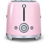 Smeg, Tsf01pkuk, 50's Retro Style Aesthetic 2 Slice Toaster, Pink