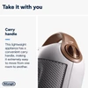 De'Longhi, HFX30C18.IW, Portable Ceramic Technology Heater Capsule, White