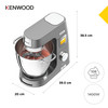 Kenwood, KWL90.004SI, Titanium Chef Patissier XL Stand Mixer - Silver