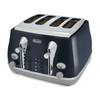 De'Longhi, CTOC4003BL, Icona Capitals 4 Slice Toaster, Blue De'Longhi, CTOC4003BL, Icona Capitals 4 Slice Toaster, Blue