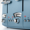 De'Longhi, CT04AZ, Argento Flora Toaster, Blue - bottom De'Longhi, CT04AZ, Argento Flora Toaster, Blue - bottom