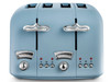 De'Longhi, CT04AZ, Argento Flora Toaster, Blue De'Longhi, CT04AZ, Argento Flora Toaster, Blue