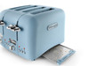 De'Longhi, CT04AZ, Argento Flora Toaster, Blue De'Longhi, CT04AZ, Argento Flora Toaster, Blue