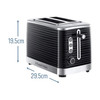 Russell Hobbs, 24371, Inspire 2 Slice Toaster, Black
