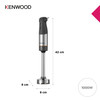 KENWOOD, HBM60.307GY, Triblade XL+ Hand Blender 1000W, Grey