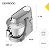 KENWOOD, KVL85.004SI,  Titanium Chef Baker  XL Stand Mixer - Silver