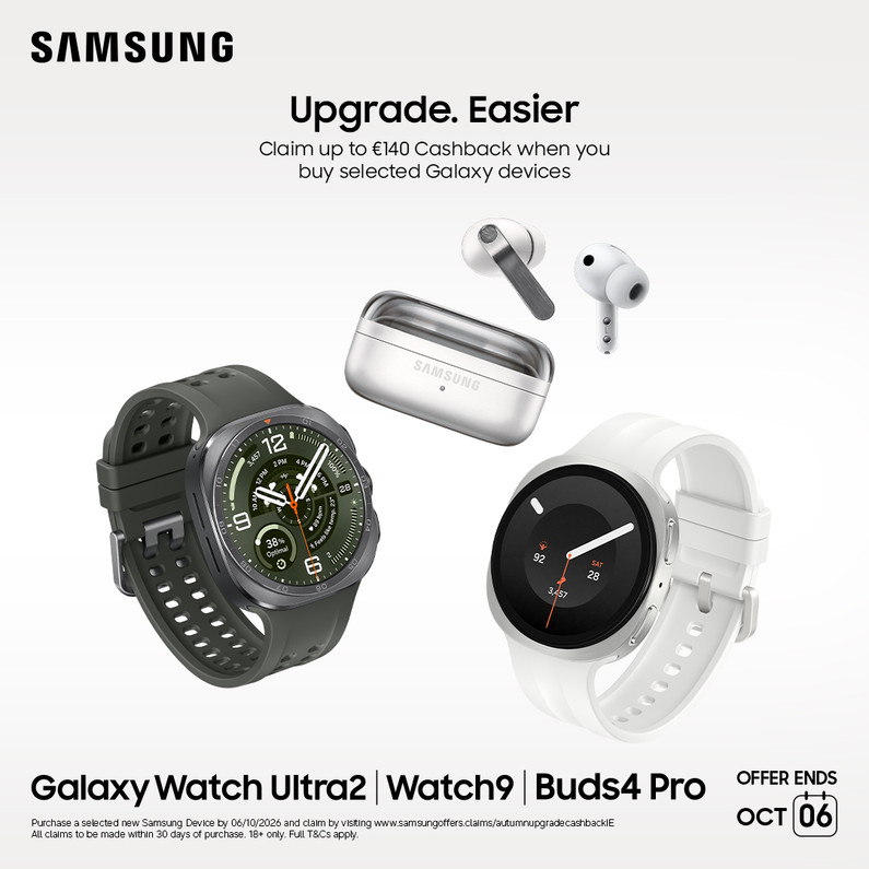 Samsung Autumn Cashback: Get Up to €140 Back