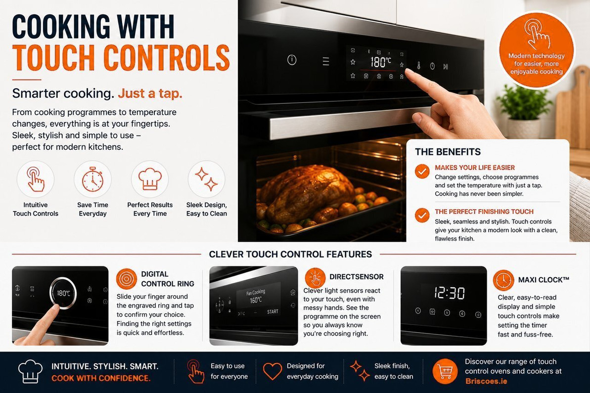 Touch Control Ovens & Cookers: Smarter Cooking at Your Fingertips