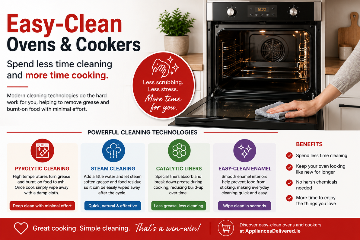 Easy-Clean Ovens & Cookers: Spend Less Time Cleaning and More Time Cooking