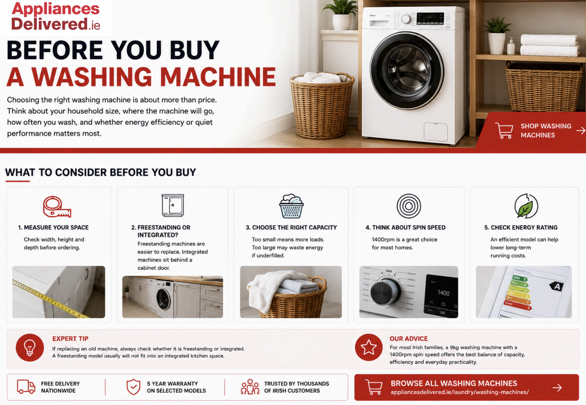 Before You Buy a Washing Machine: 5 Things Every Irish Household Should Consider