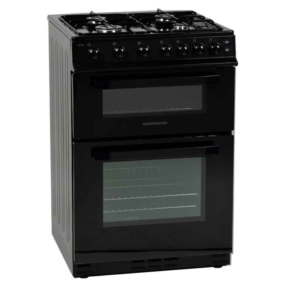 Nordmende, CTG61BK, 60cm Freestanding Gas Cooker, Black Appliances