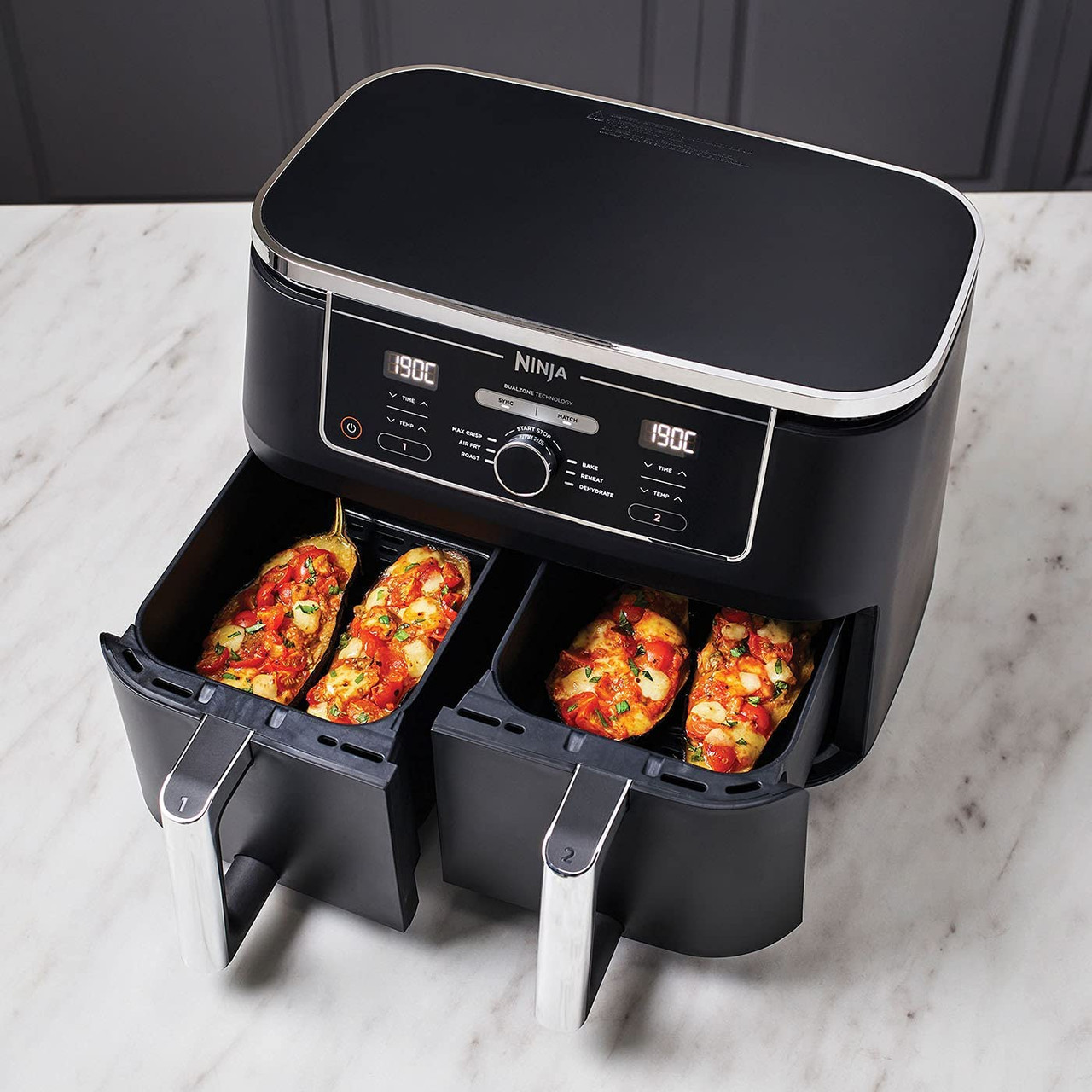 Ninja Foodi MAX Dual Zone Air Fryer [AF400UK] 9.5L, 2 Drawers, 6