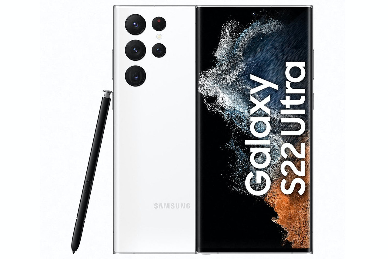 Samsung, SM-S908BZWDEUB, Galaxy S22 Ultra 128GB, White