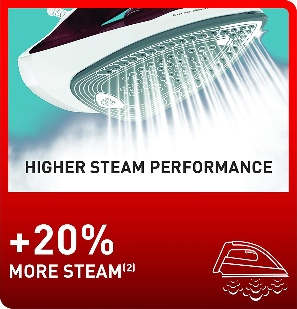 Tefal, FV2869G0, Express 2600W Steam Iron, Red Briscoes