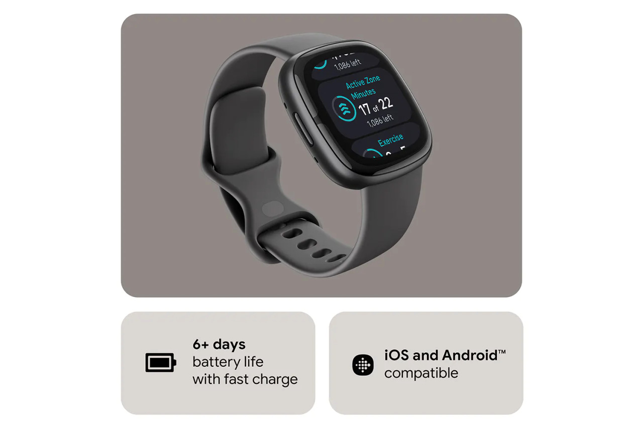 Fitbit Sense 2 Smart Watch - Shadow Grey | AppliancesDelivered