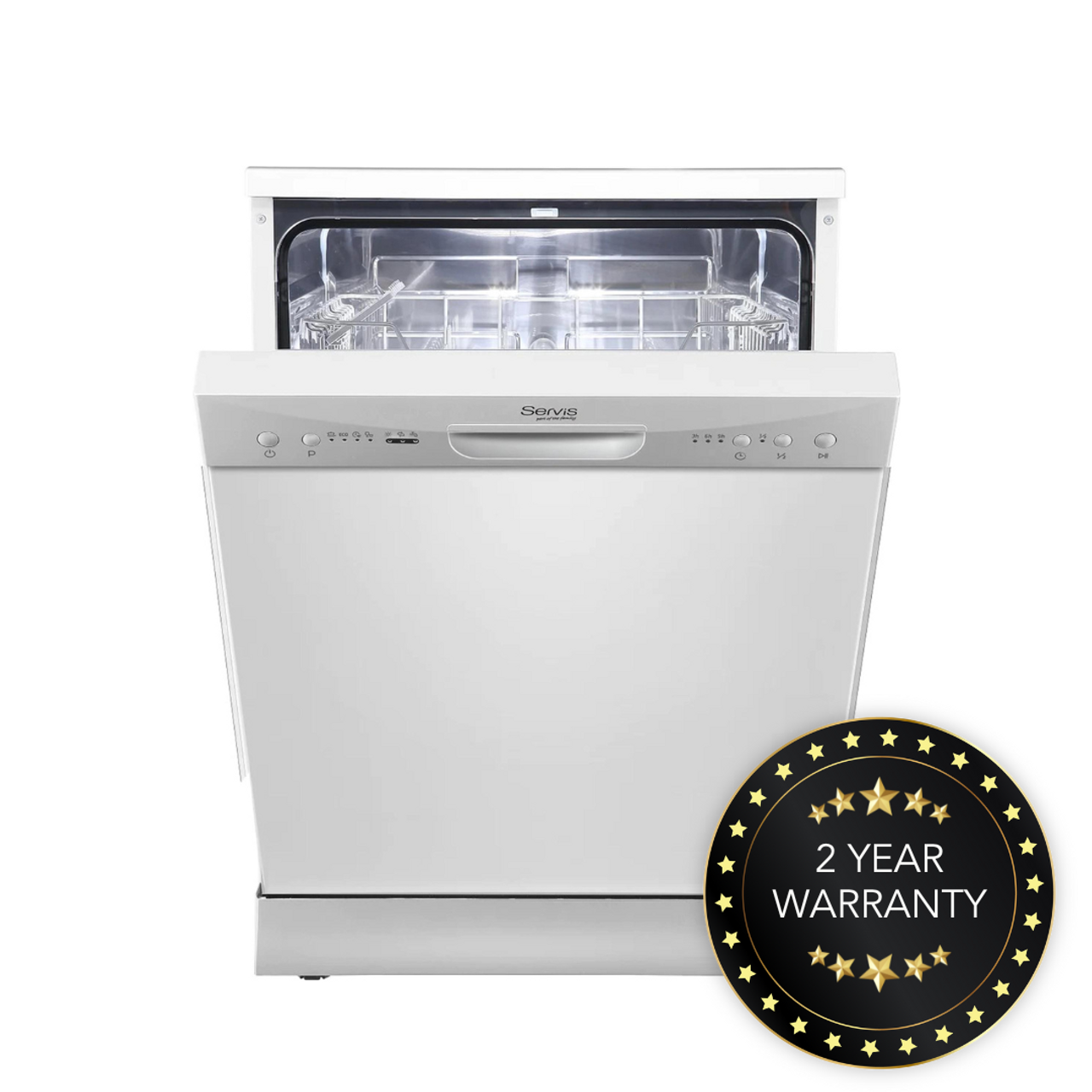 Place　Dishwasher,　White　Appliances　S2612M2WH,　Servis,　12　60cm　Delivered