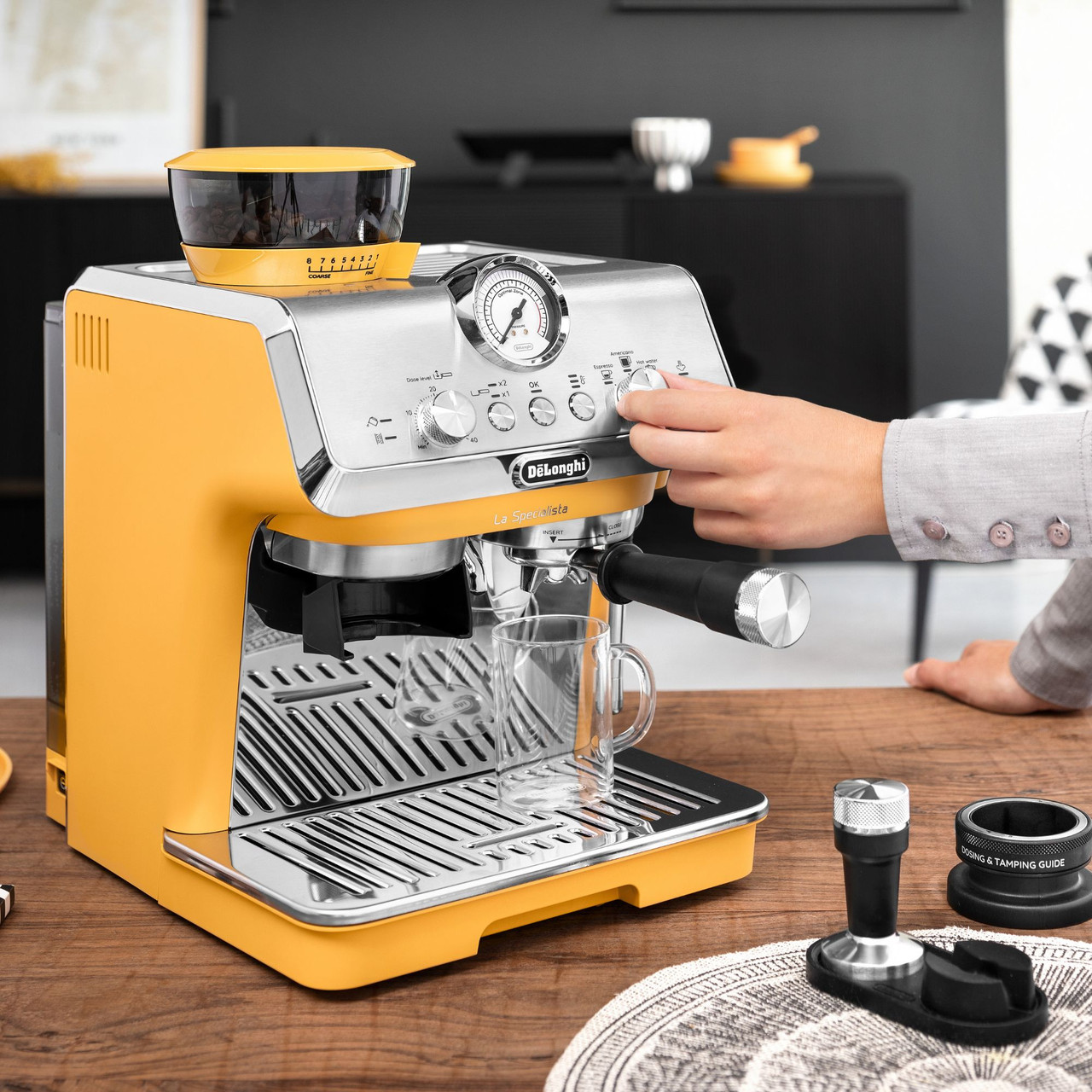 Delonghi La Specialista Arte - Vibrant Yellow Espresso Machine