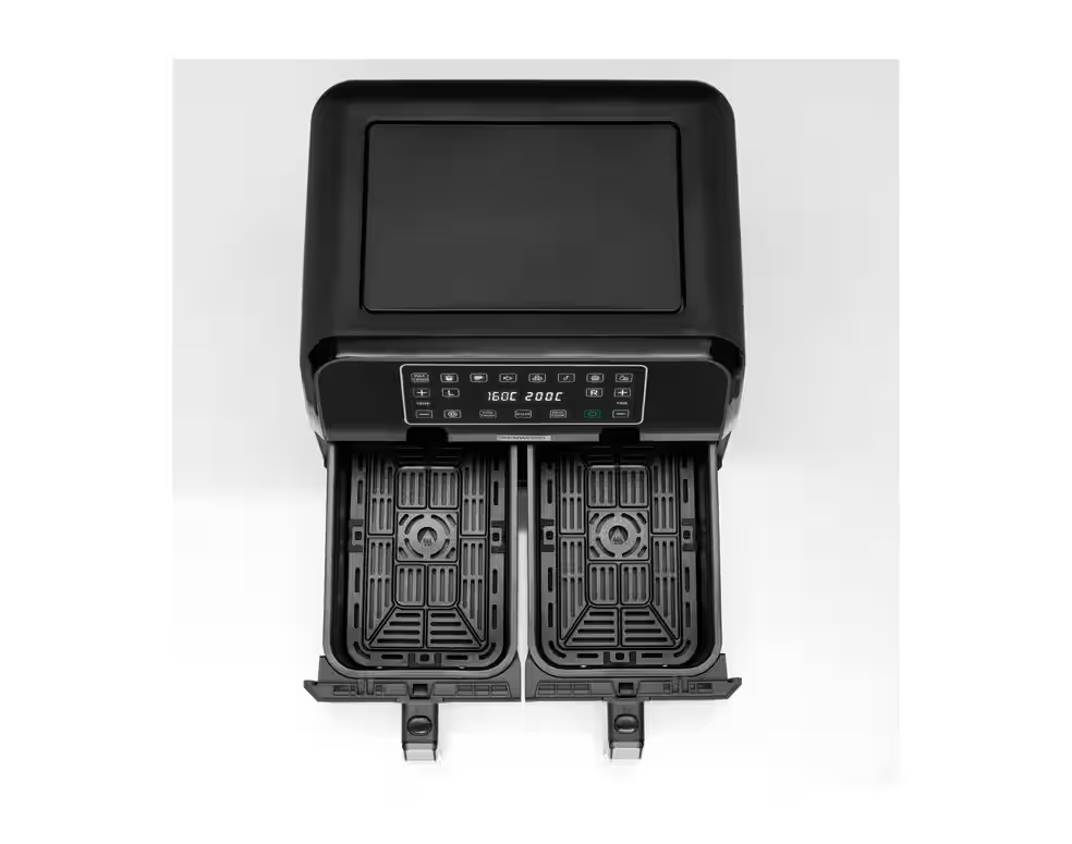 Kenwood, Fry 8L Dual Air Fryer, Black Appliances