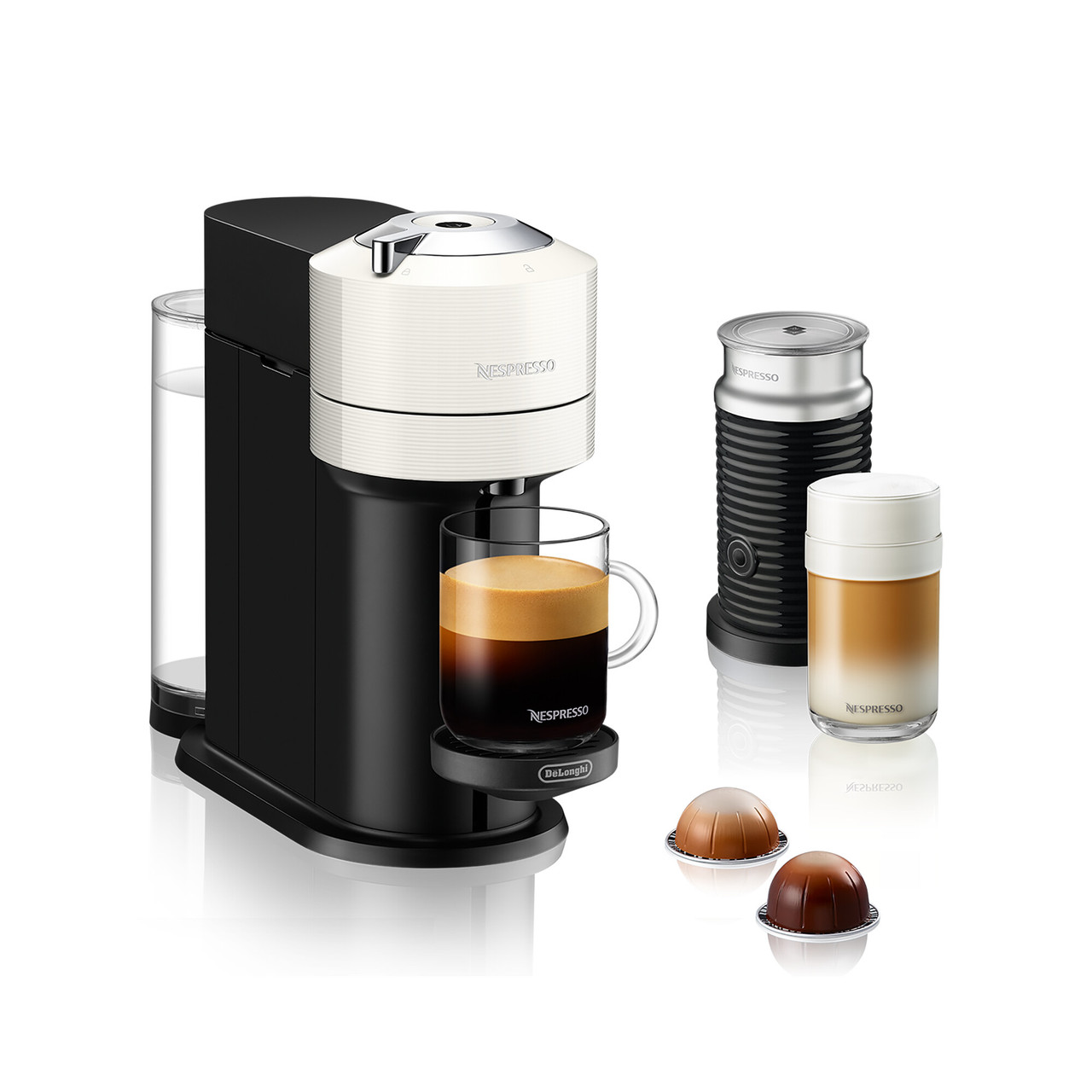 Nespresso Vertuo Next Coffee Machine with Aeroccino Milk Frother