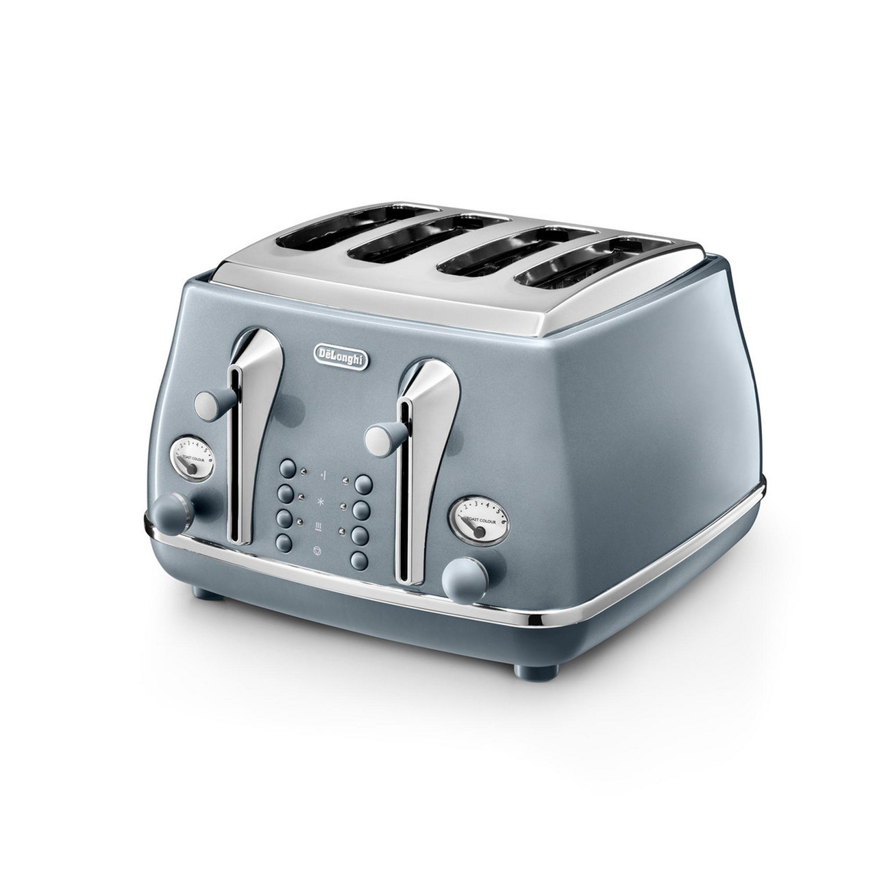De'Longhi, CTOT4003.AZ, Icona Metallics Toaster, Blue Briscoes