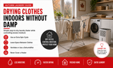 Drying clothes indoors without damp