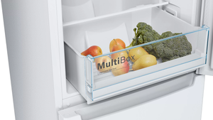 Bosch, KGN36NWEBG, Serie | 2 Freestanding Fridge Freezer With Freezer At Bottom, White