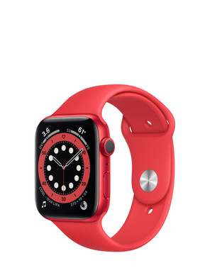Apple, M00a3b/A, Watch Series 6 40mm Red Aluminium Case With Red Sport Band, Red